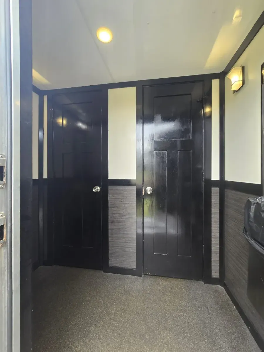 2 Stall Restroom Trailer Toilet