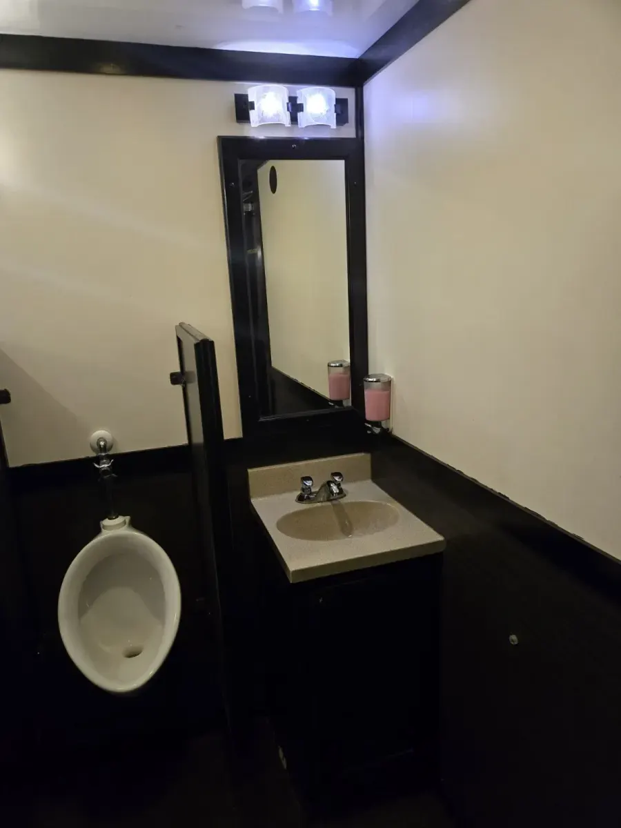 2 Stall Restroom Trailer Toilet thumbnail 3