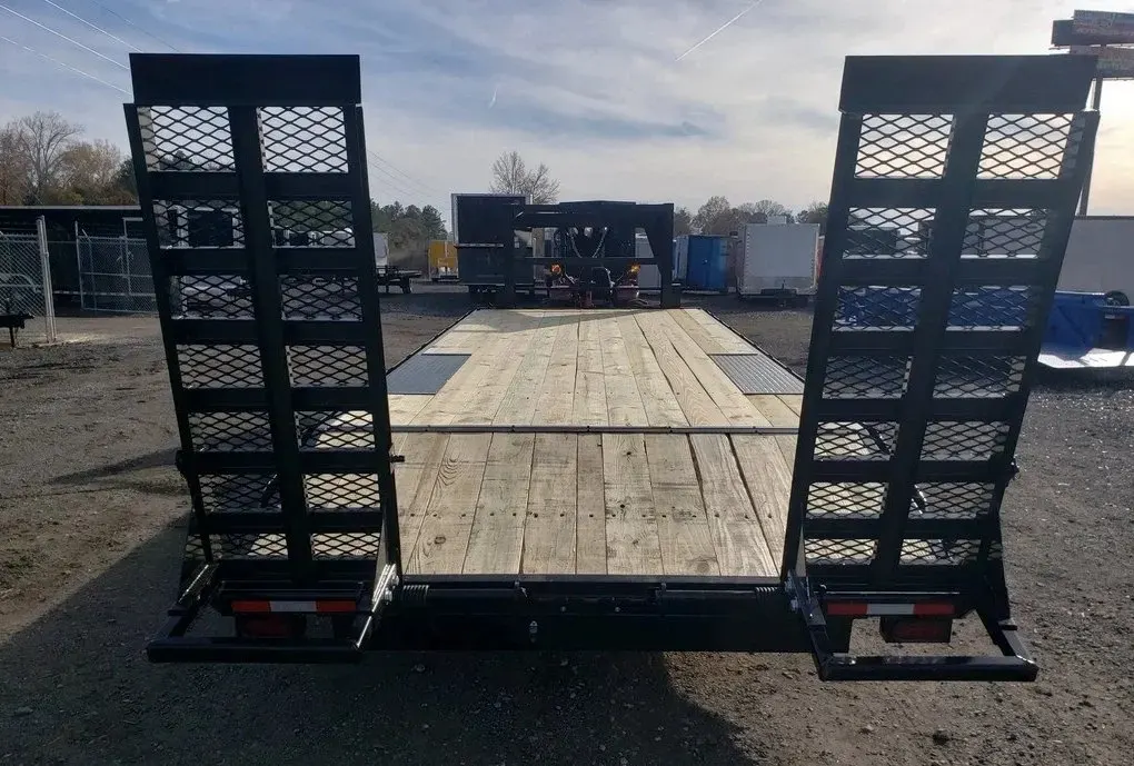 2024 gooseneck deckover 24 ft flatbed equipment hauler 8.5 x 24 20+4 trailer thumbnail 4
