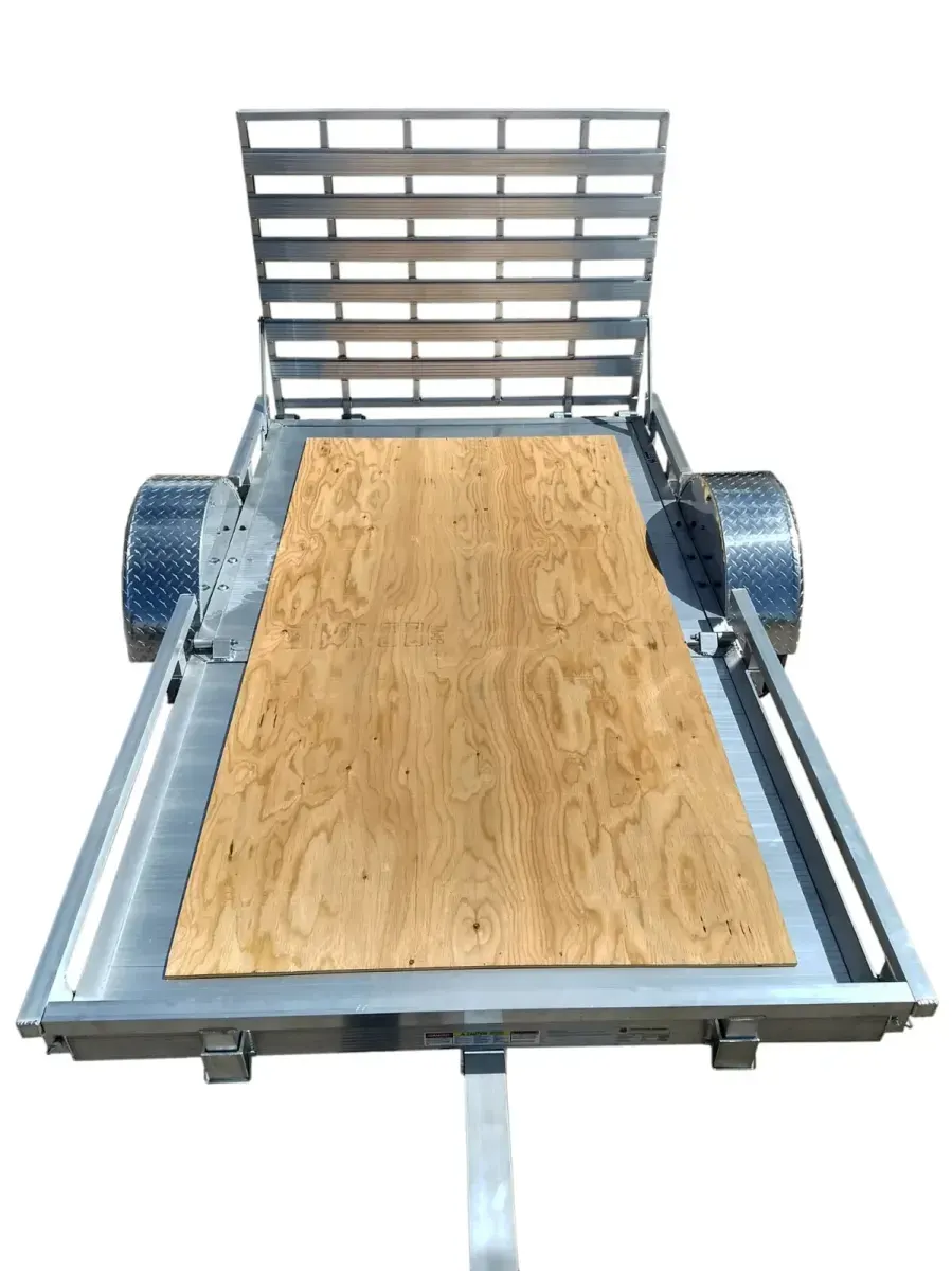 5'x9' Aluminum Utility Trailer with Fold-Flat Tailgate