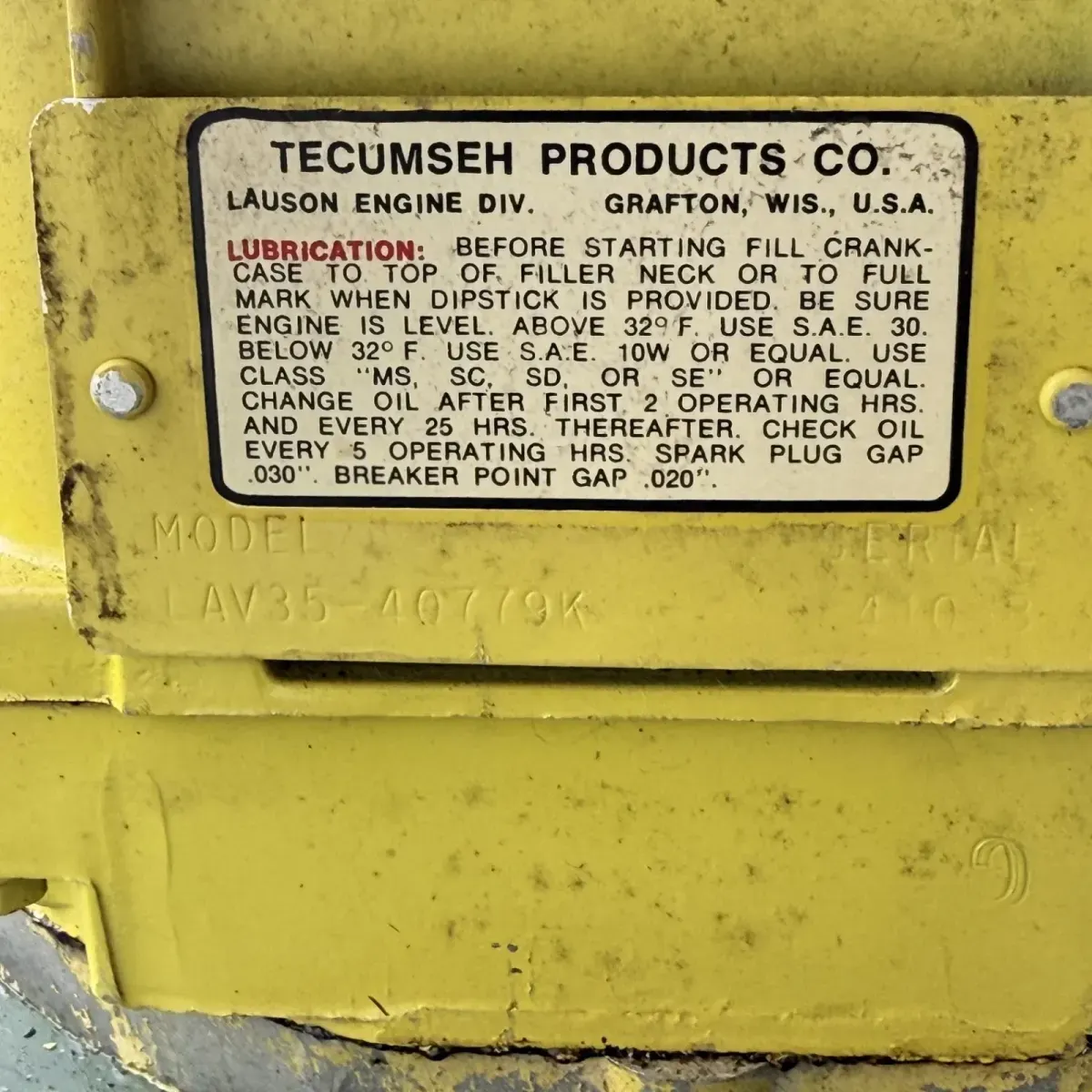Bunton C18-35THX Lawn Mower - Tecumseh Engine 12 Gauge Steel Deck thumbnail 2