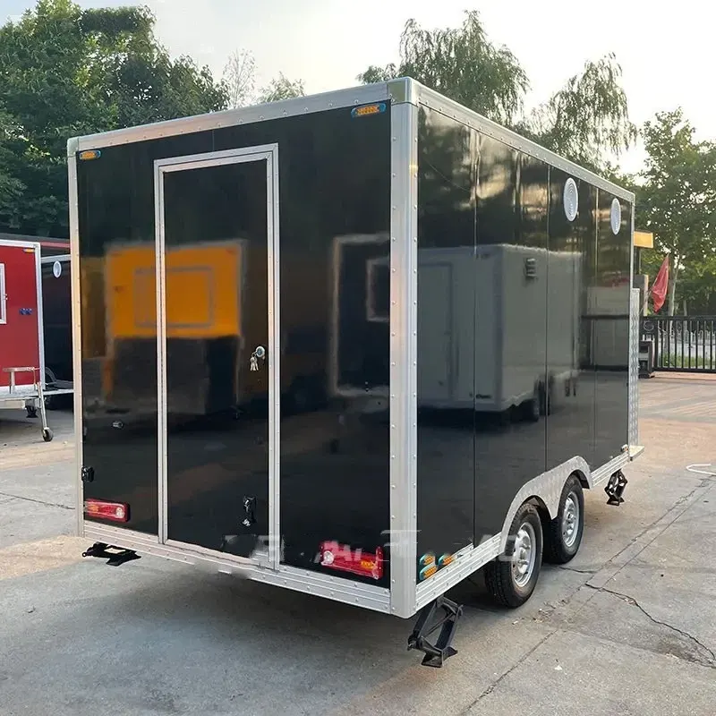 Commercial Food Van Concession Street Mobile Food Truck Cart Fast Food Trailer thumbnail 3