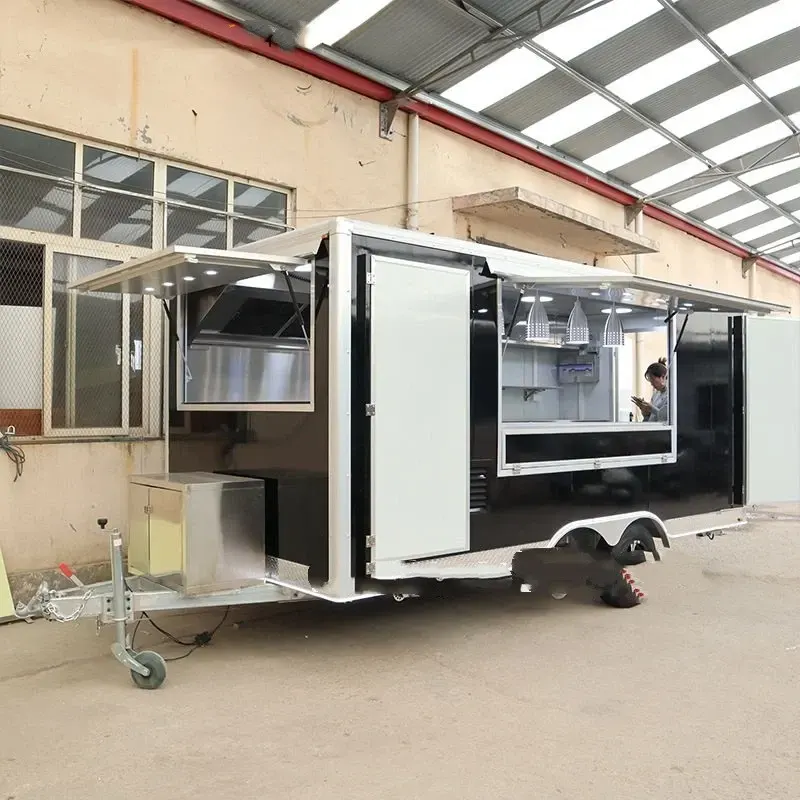 Commercial Food Van Concession Street Mobile Food Truck Cart Fast Food Trailer thumbnail 4