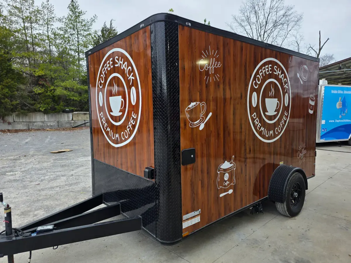 Fast Food Truck Kiosk Coffee Trailer Taco Concession Food Trailer thumbnail 2