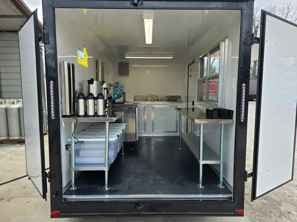Fast Food Truck Kiosk Coffee Trailer Taco Concession Food Trailer thumbnail 3