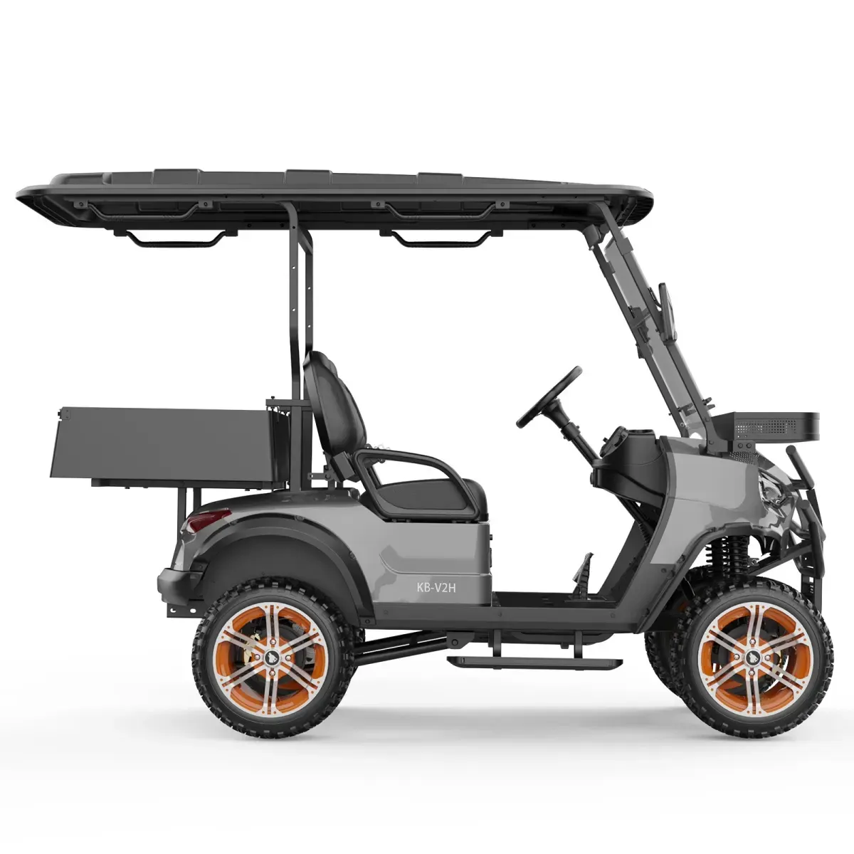 Grey 2-Seater Golf Cart 48V 5KW thumbnail 4