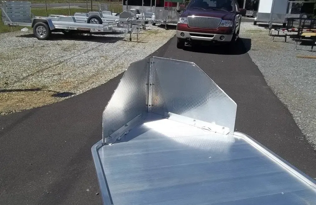 single motorcycle aluminum trailer thumbnail 2