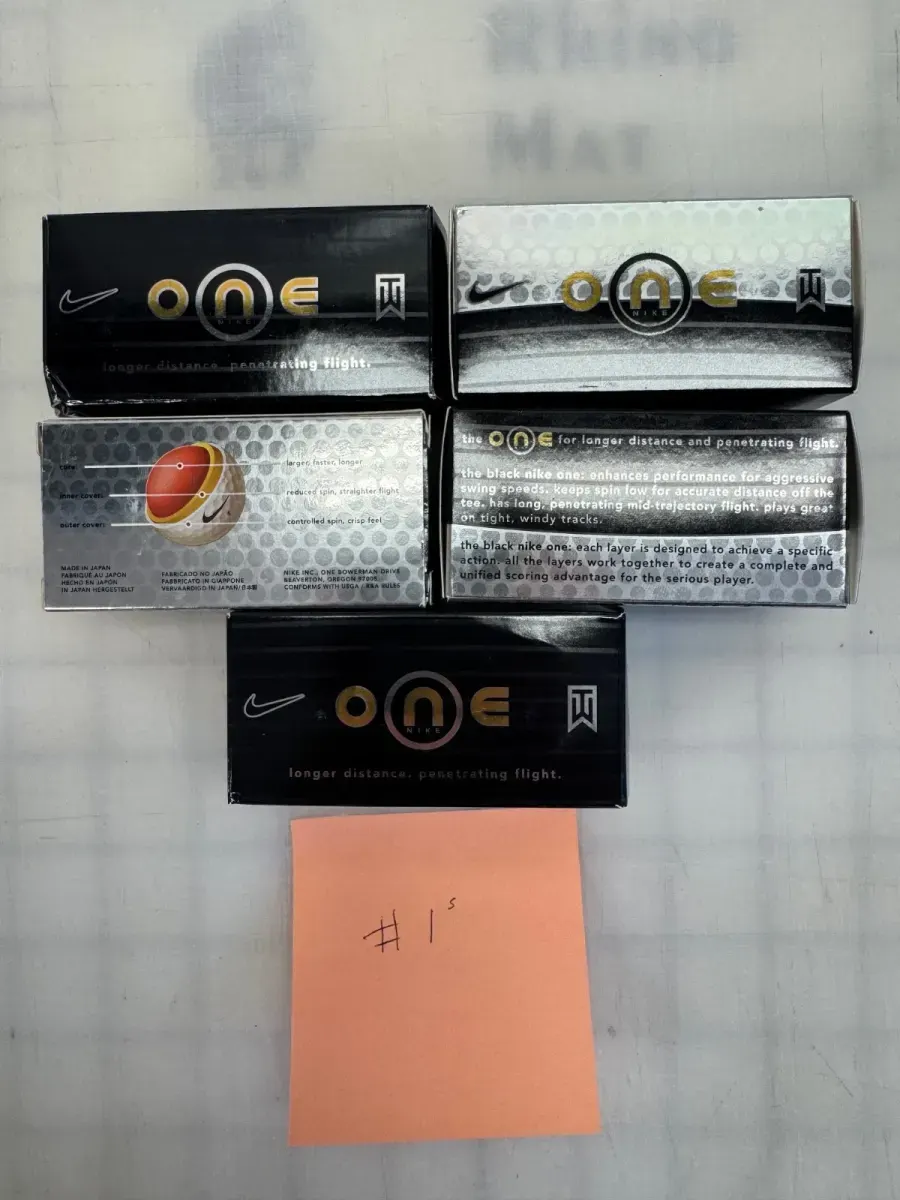 Nike Black on Black BOB golf balls Collector Edition Tiger Woods WM Phoenix Open thumbnail 2