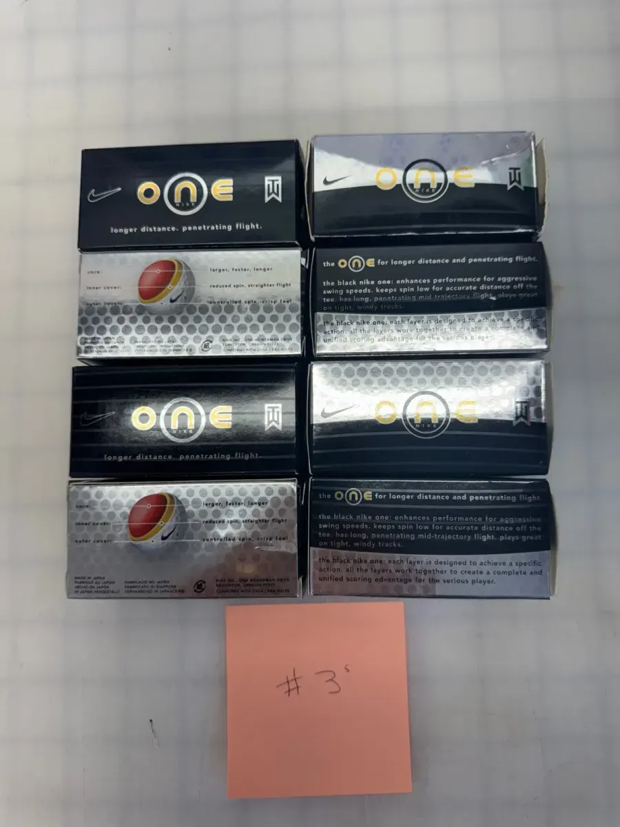 Nike Black on Black BOB golf balls Collector Edition Tiger Woods WM Phoenix Open thumbnail 3