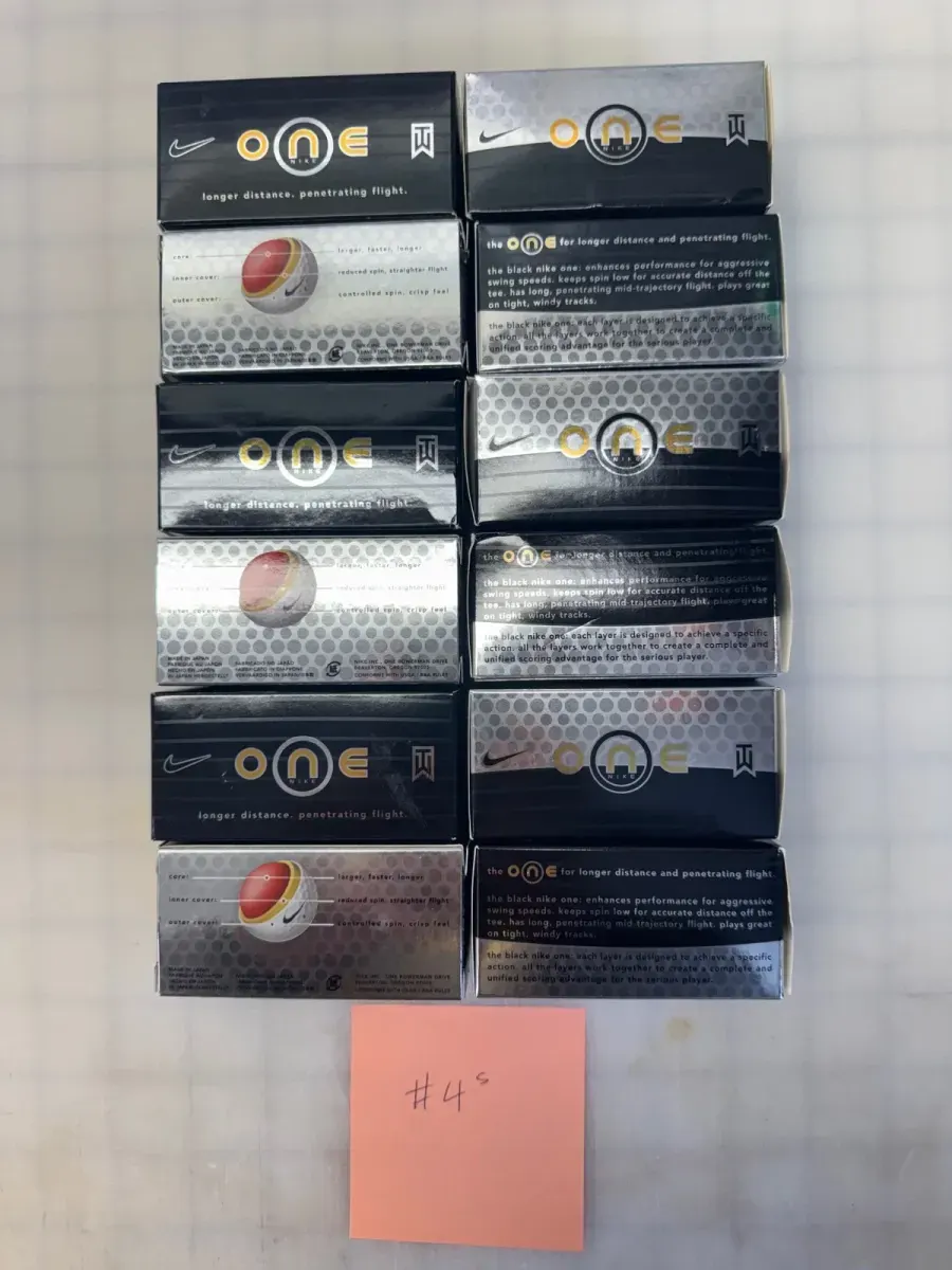 Nike Black on Black BOB golf balls Collector Edition Tiger Woods WM Phoenix Open thumbnail 4